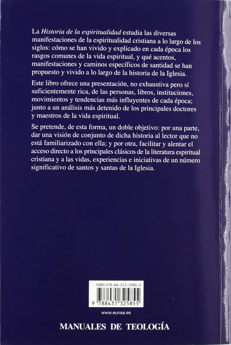Historia de la espiritualidad (Manuales de teología)
