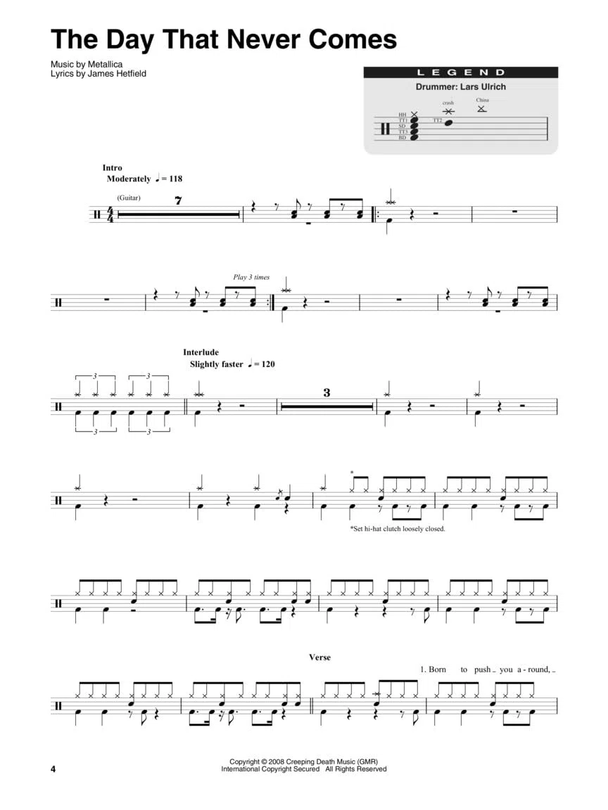 Metallica: 1991-2016 (Hal Leonard Drum Play-Along, 48)