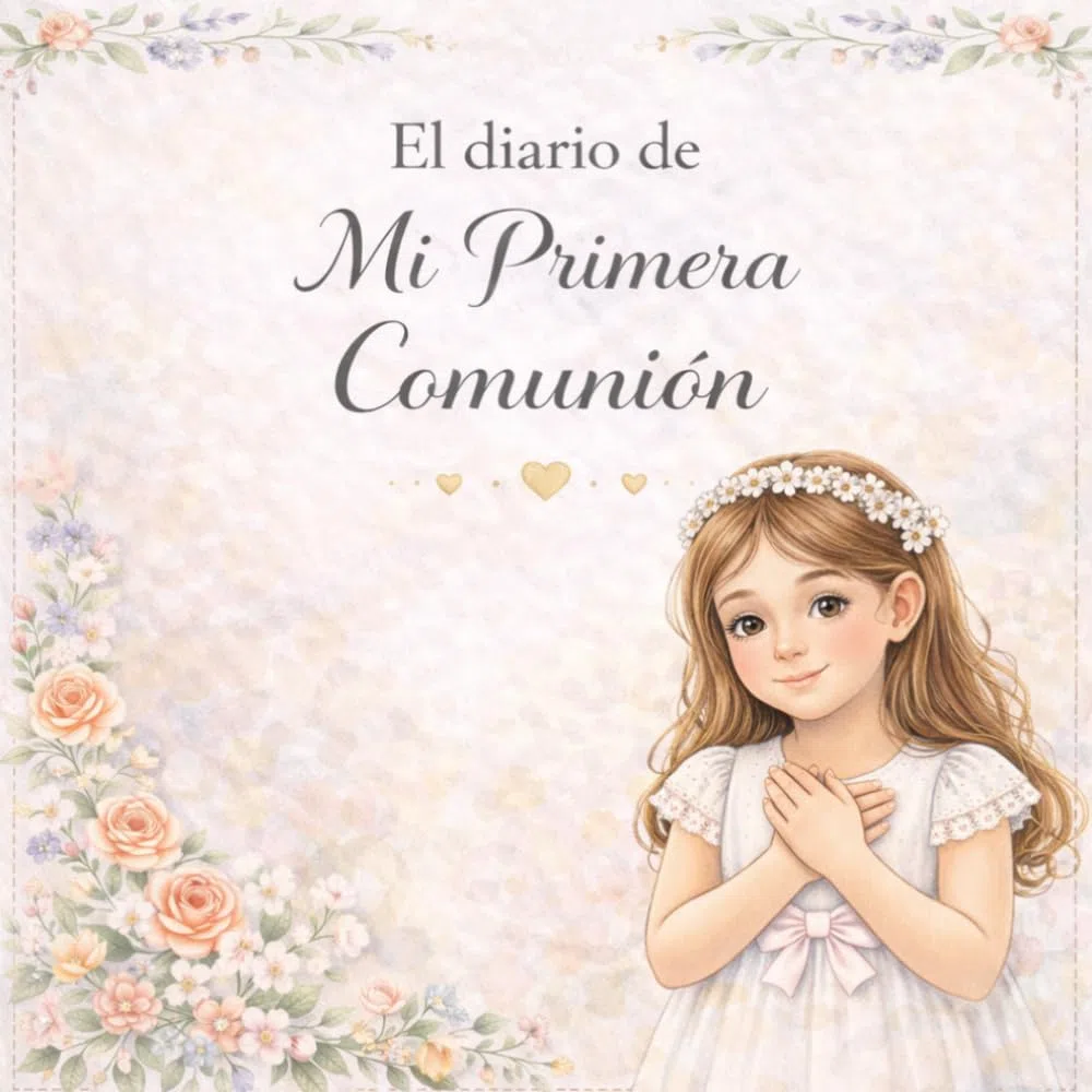 El diario de mi Primera Comunión: Diario guiado para niñas · Preparativos, ceremonia y recuerdos · Libro a todo color con espacios para escribir, dibujar y fotos · Idea de regalo de Primera Comunión