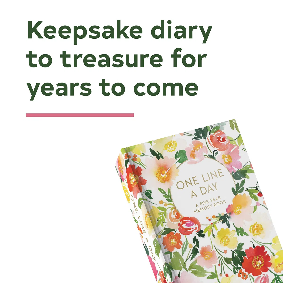 Floral One Line a Day: A Five-Year Memory Book: A Five-Year Memory Book