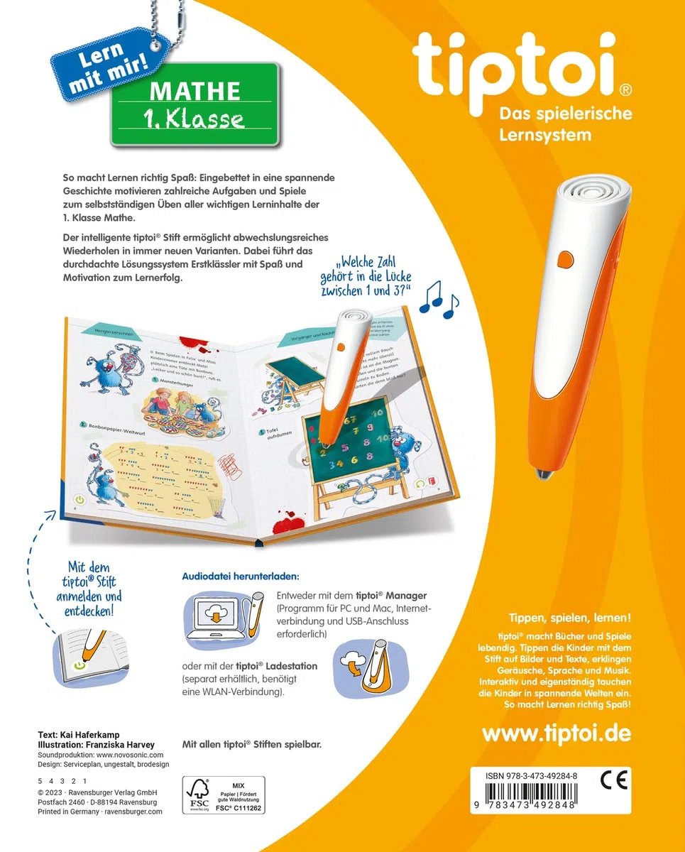 tiptoi® Lern mit mir! Mathe 1. Klasse