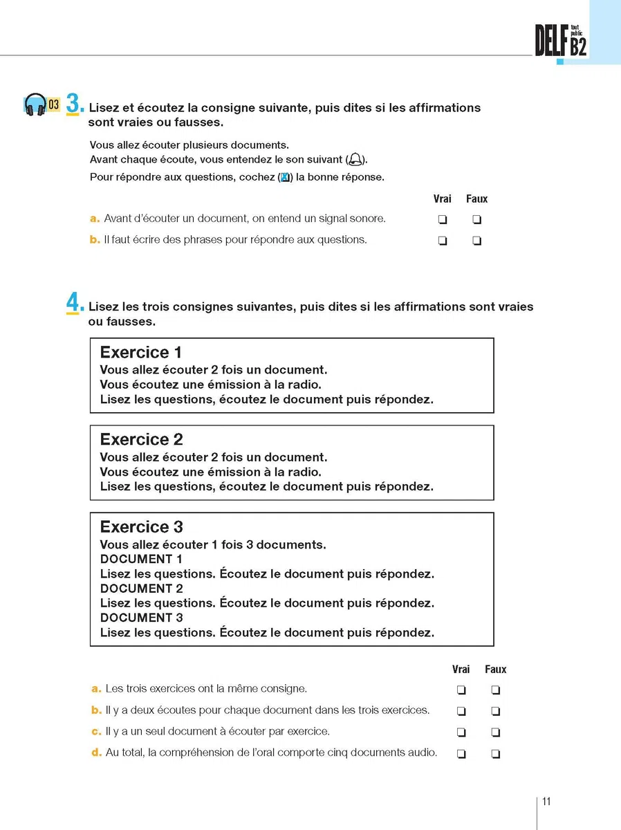 DELF B2 TOUT PUBLIC NOUVEAU FORMAT DEPR: Nouveau format d'épreuves (HACHETTE) Francés