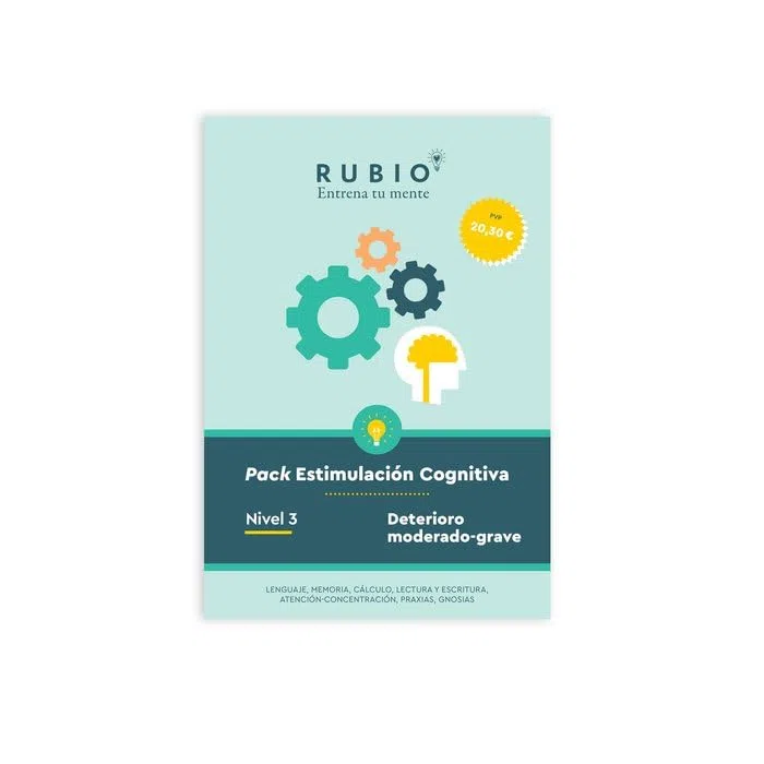 Pack Estimulación Cognitiva RUBIO. Nivel 3 (deterioro moderado-grave)