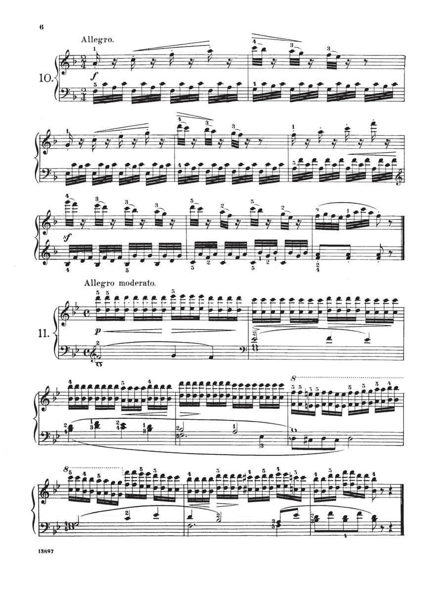 Carl czerny : 160 eight-measure exercises, op. 821 - piano - recueil: Schirmer Library of Classics Volume 147 Piano Technique