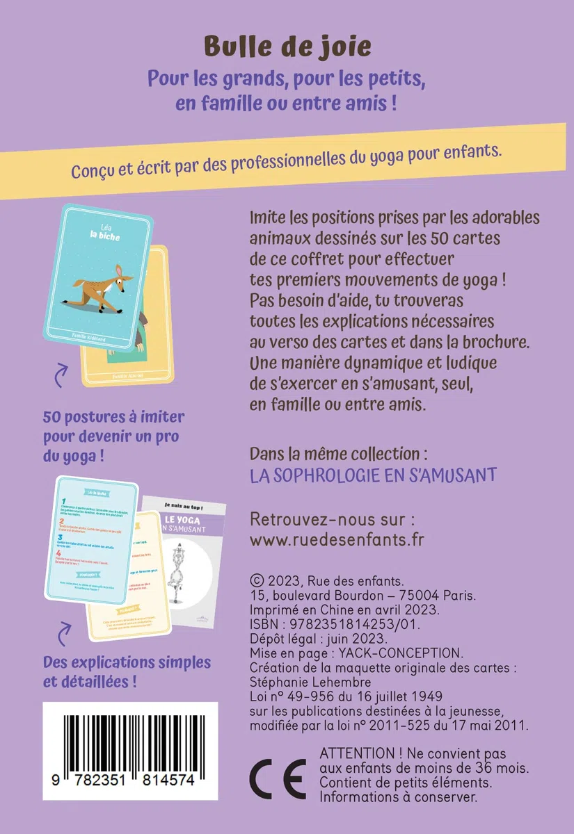 Le yoga en s'amusant: 50 cartes pour se détendre !