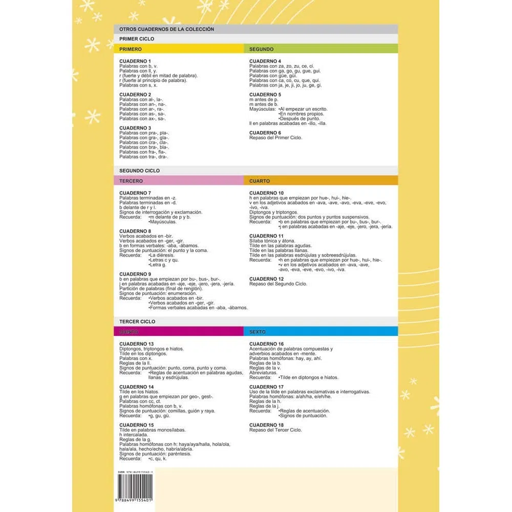 Pack Ortografía Divertida 3º primaria: Cuadernos 7, 8 y 9 | Material De Refuerzo Actividades sencillas | Editorial Geu (Niños de 8 a 9 años)