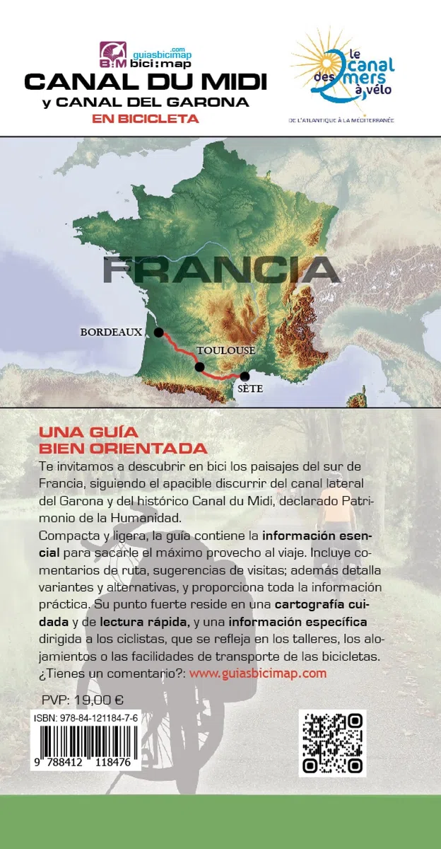 Canal du Midi y Canal del Garona: El Canal de los Dos Mares en Bicicleta: 34 (Bici:map)