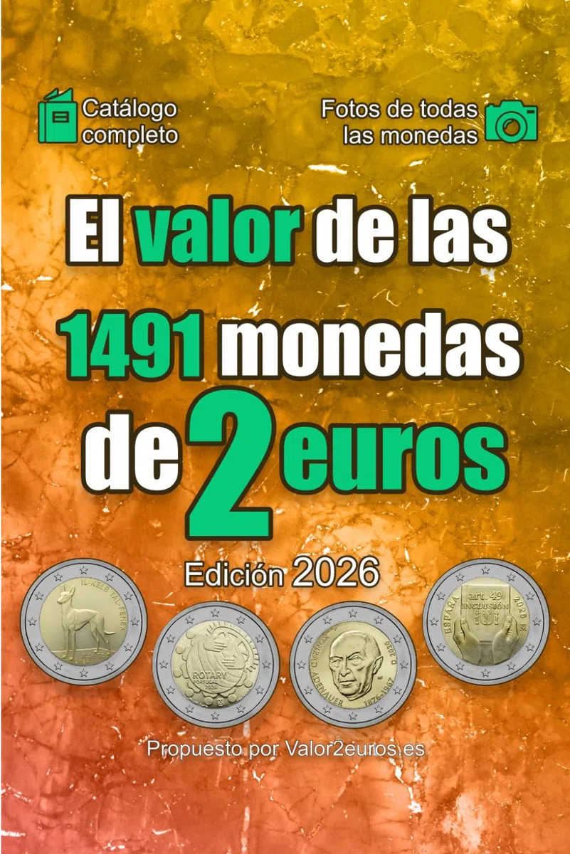 El valor de las 1491 monedas de 2 euros (El valor de las monedas en euros)