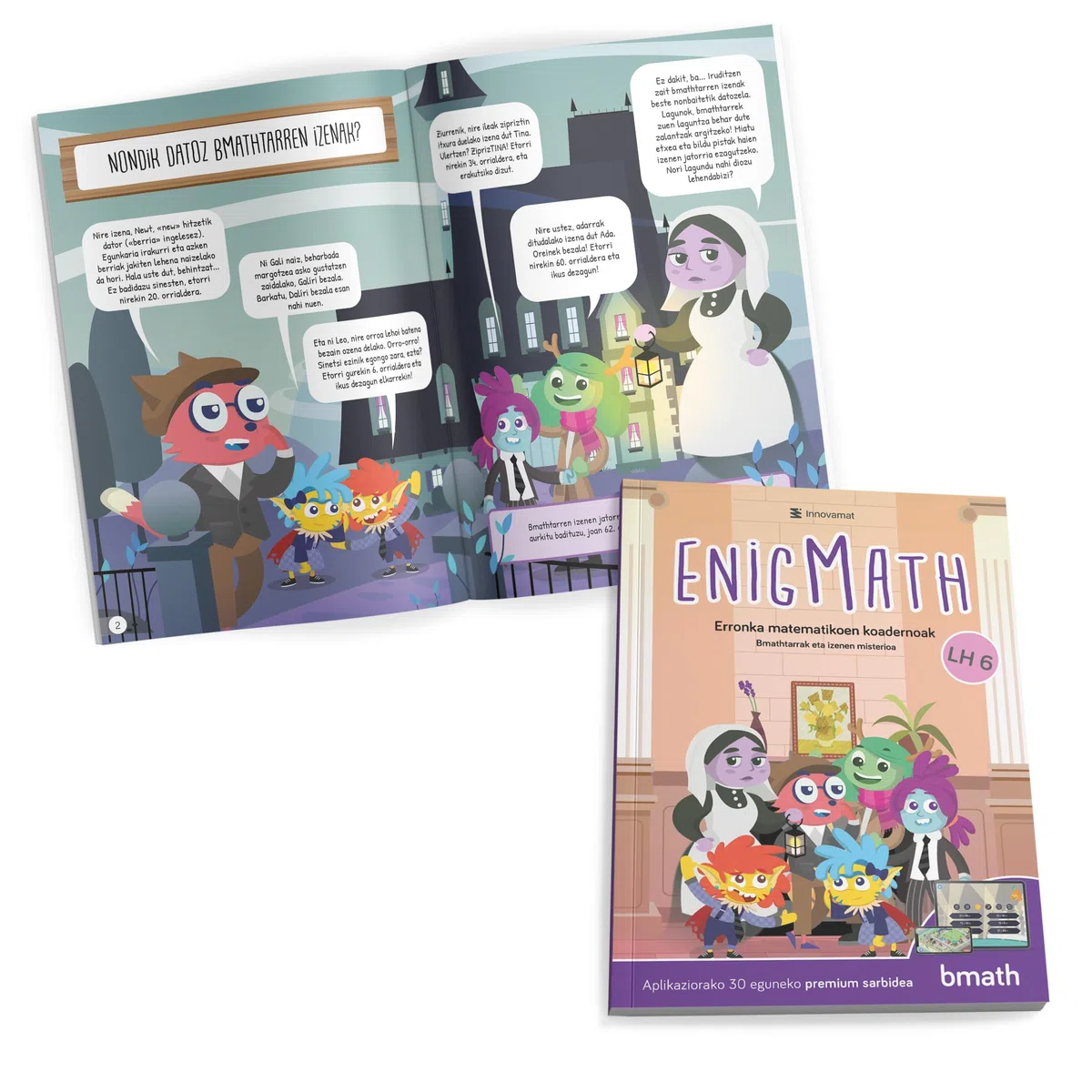 Innovamat - Enigmath LH6 - Matematikako erronken koadernoa (Enigmath Bilduma)