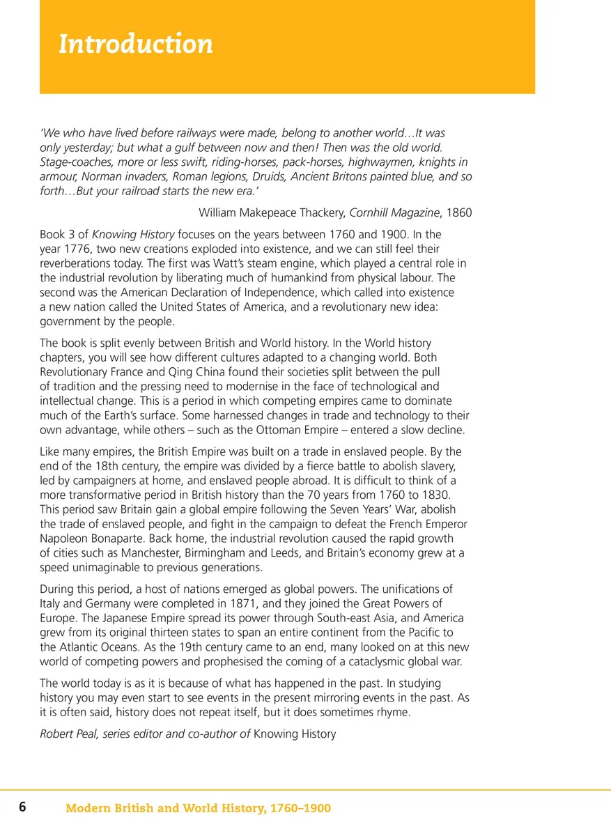Modern British and World History 1760-1900 (Knowing History)