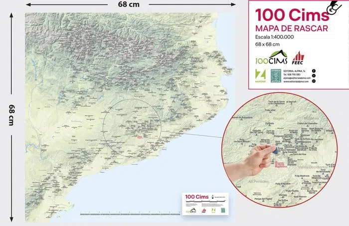 100 Cims - Mapa De Rascar