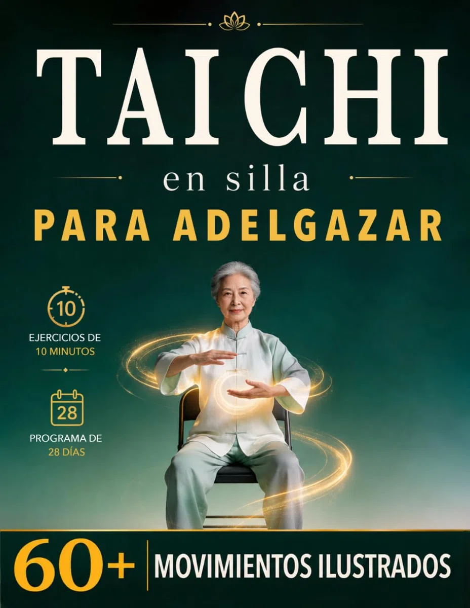 TAI CHI EN SILLA PARA ADELGAZAR: La Práctica Diaria para Sentirte más Ligero, Flexible y Activo con Rutinas de 10 Minutos y Ejercicios Ilustrados. Incluye Programa de 28 días. + BONUS y E-BOOK