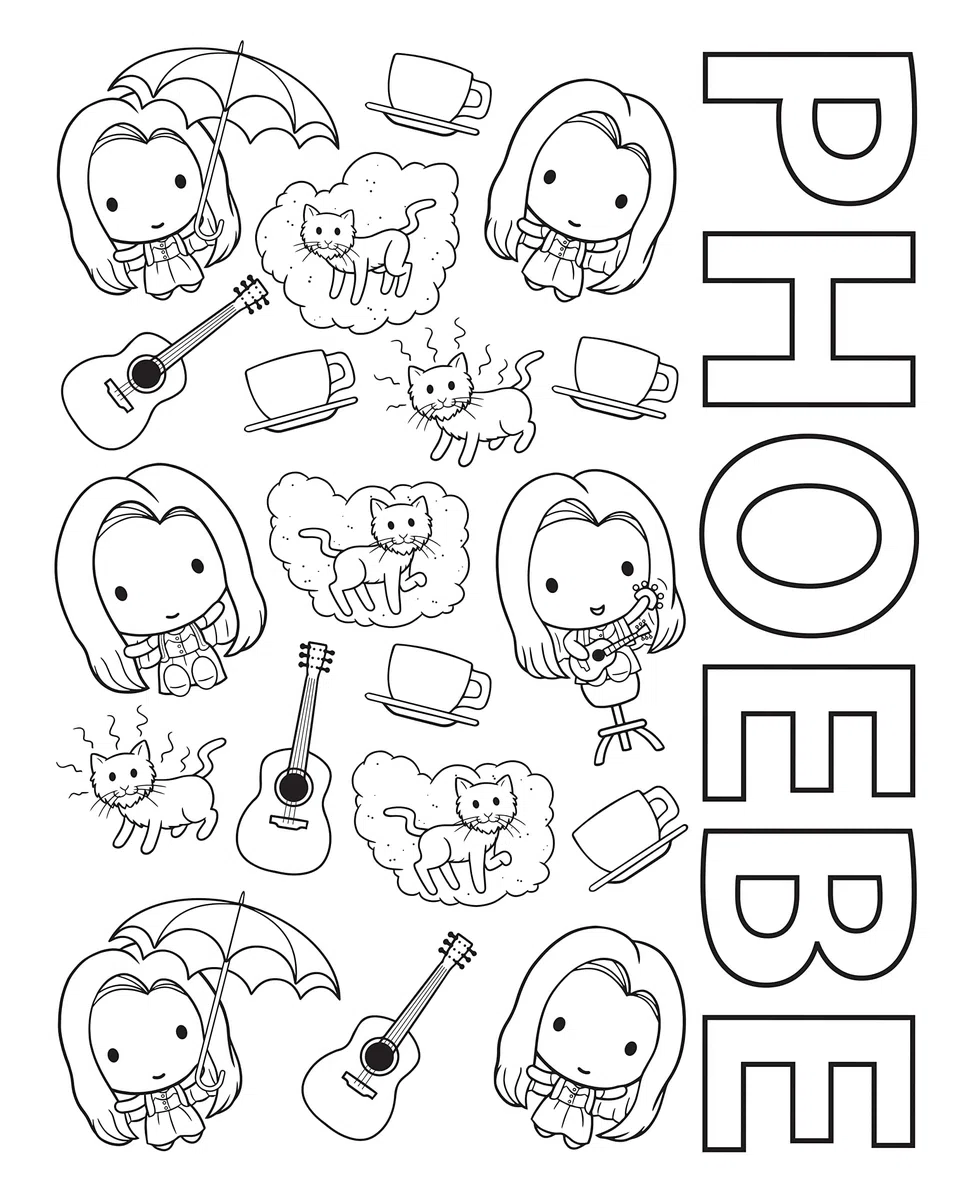 The Official Friends Coloring Book: The One with 100 Images to Color