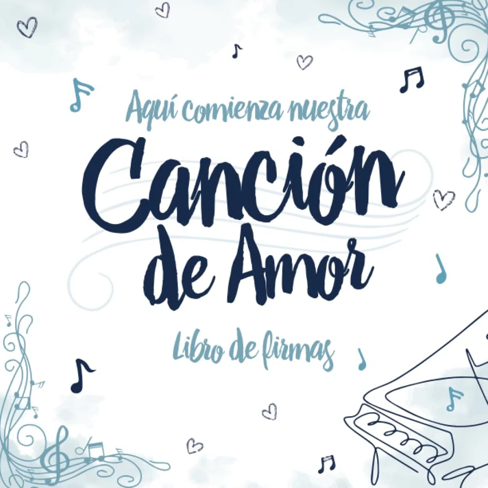 Libro de Firmas para Bodas: Tematica Musical