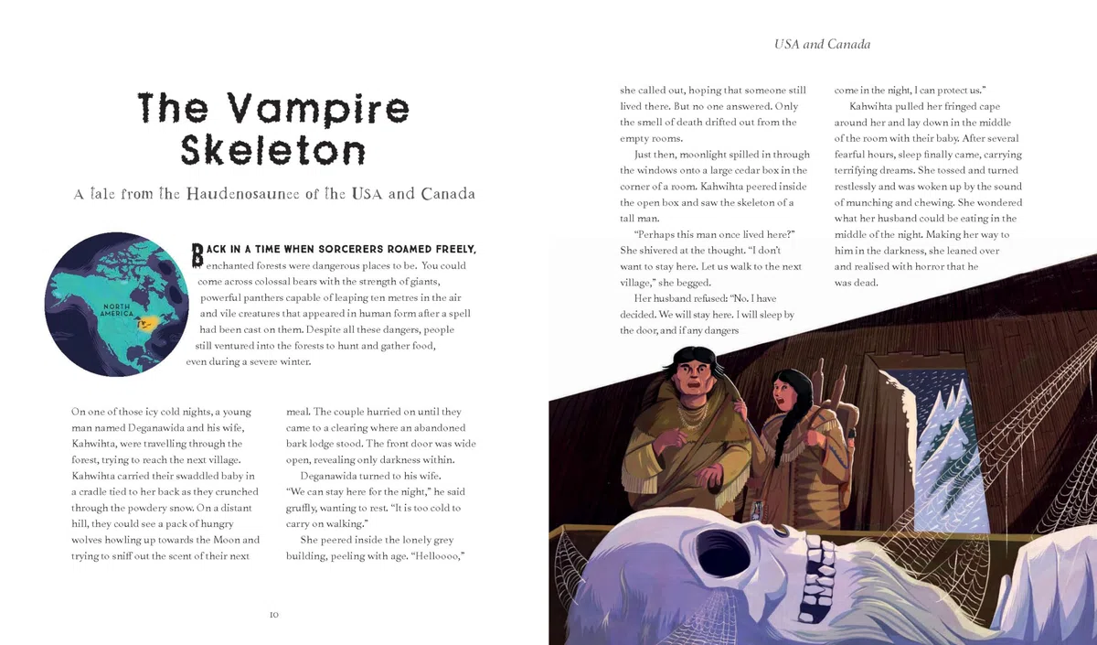 Lonely Planet Kids Spooky Stories of the World: 20 Eerie Tales from Across the Globe | Epic Retellings of Ghost & Monster Myths | Arranged by Continent with Spooky Illustrations