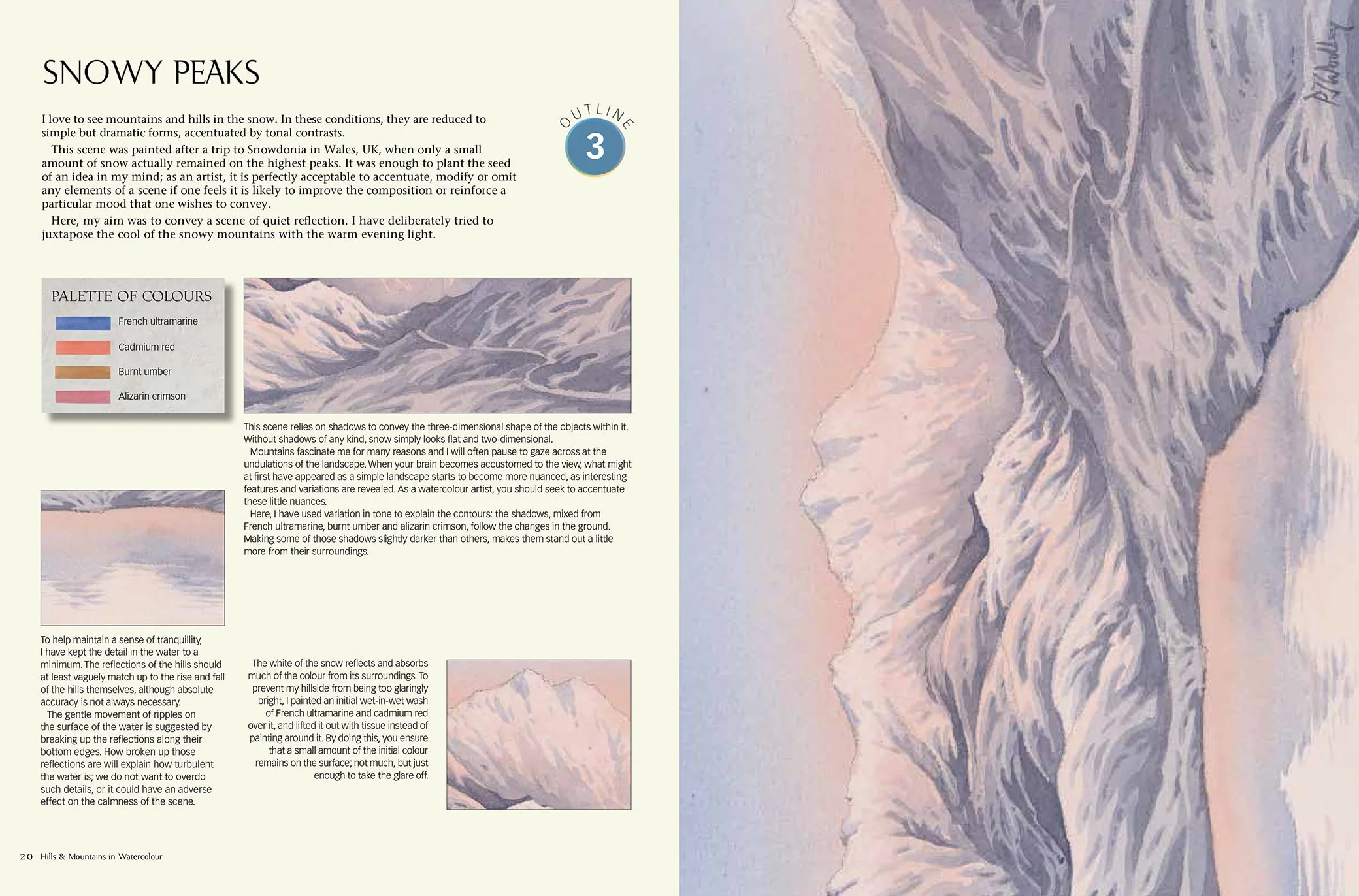 The Watercolour Sourcebook: 60 Inspiring Pictures to Transfer and Paint with Full-Size Outlines (What to Paint)