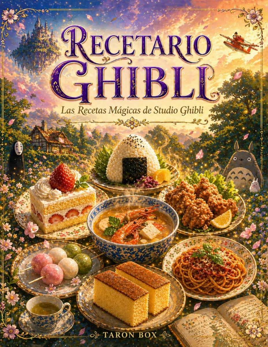 Recetario Ghibli: Las Recetas Mágicas: 30 Recetas Inspiradas en sus películas + Fundamentos de Cocina Japonesa