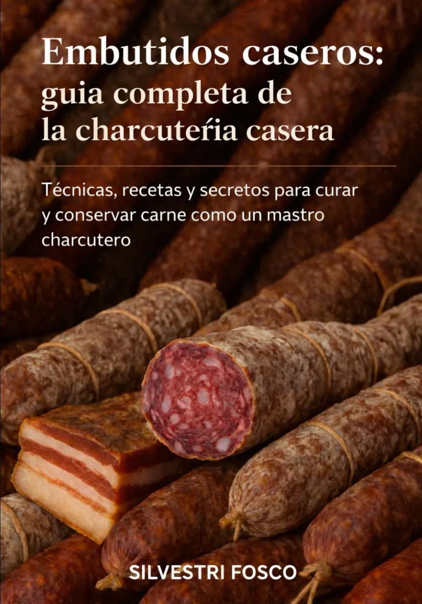 Embutidos caseros: guía completa de la charcuterià casera: Técnicas, recetas y secretos para curar y conservar carne como un maestro charcutero.