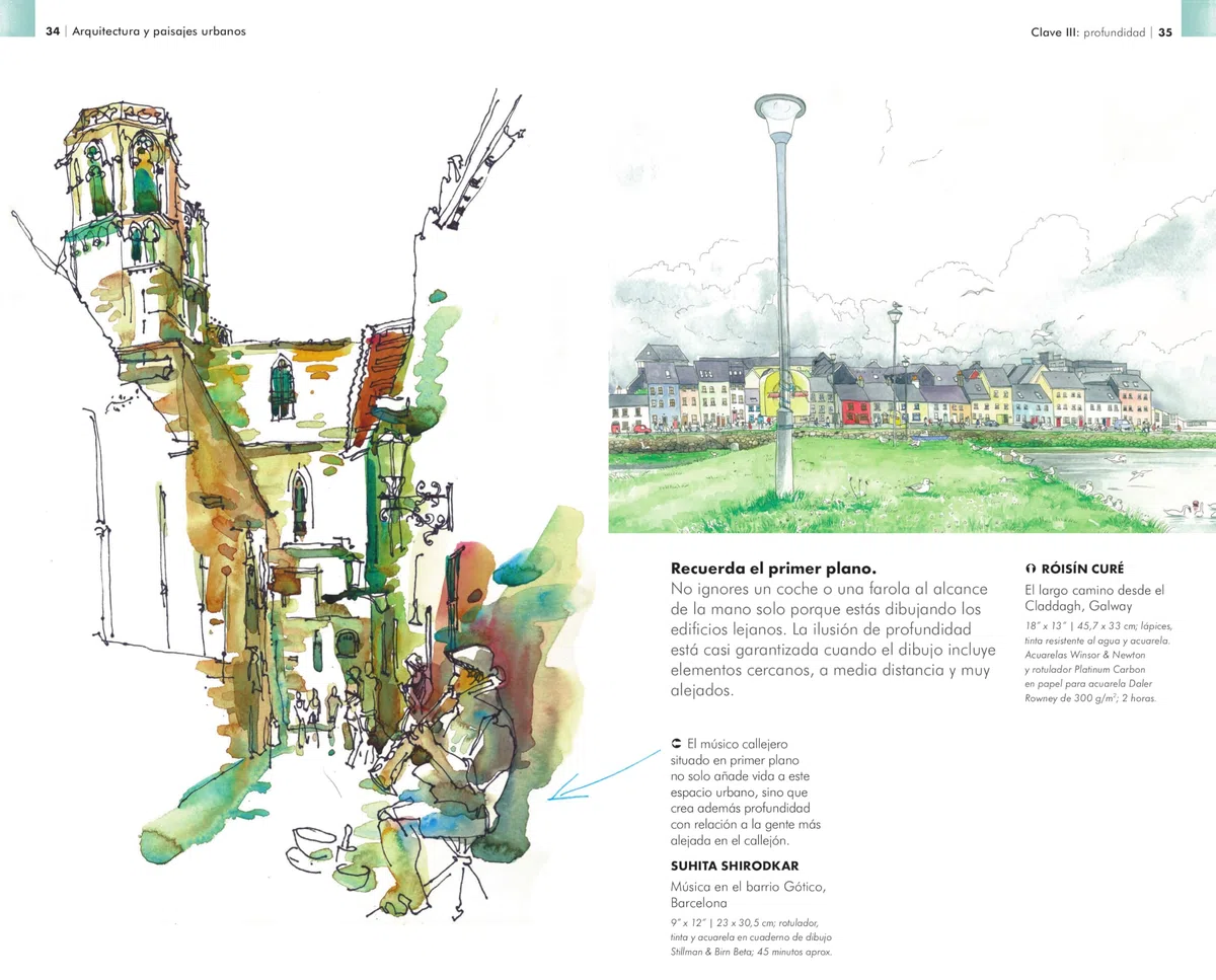 THE URBAN SKETCHING HANDBOOK: ARQUITECTURA Y PAISAJES URBANOS Consejos y técnicas para dibujar in situ