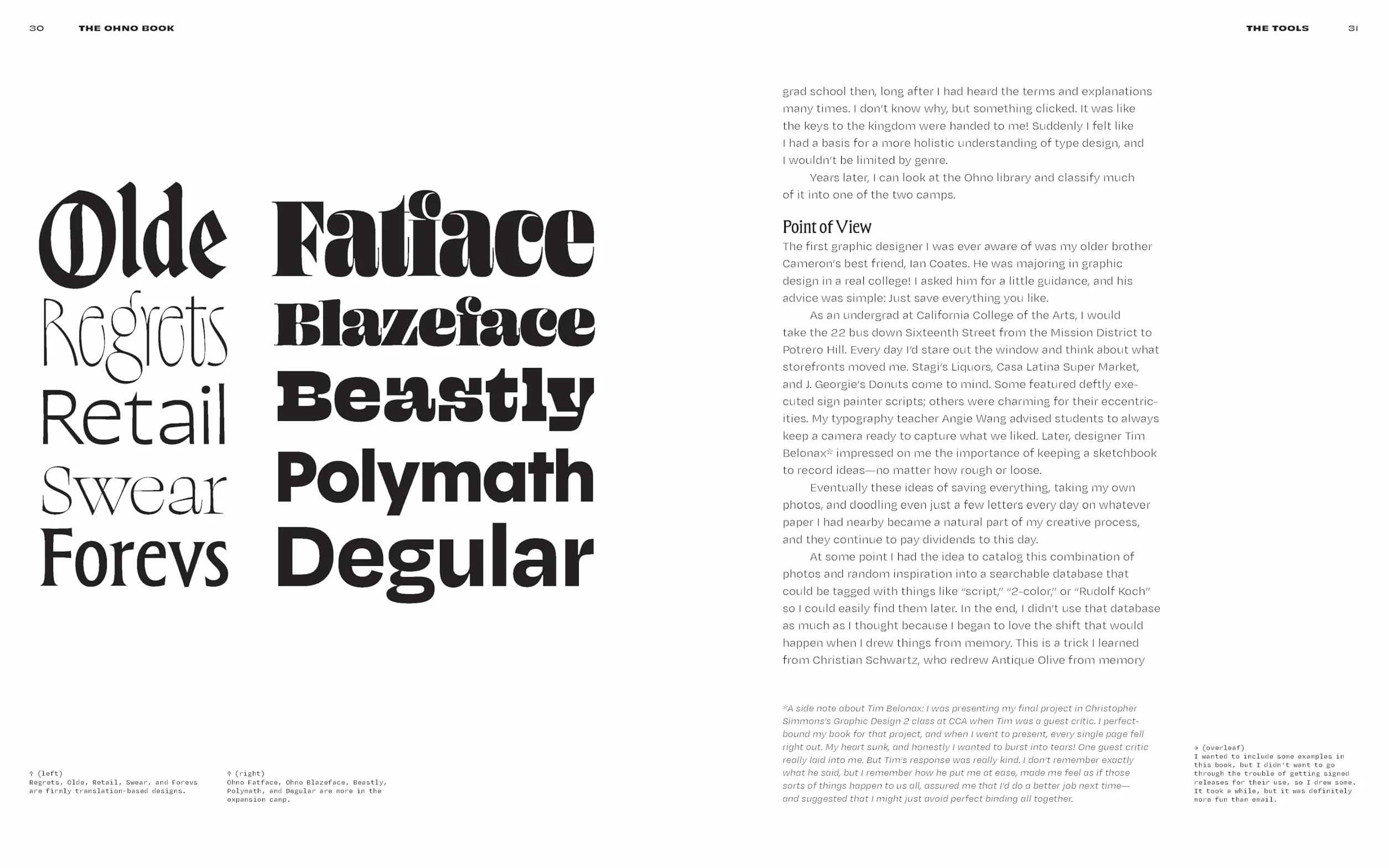 The Ohno Book A Serious Guide to Irreverent Type Design /anglais