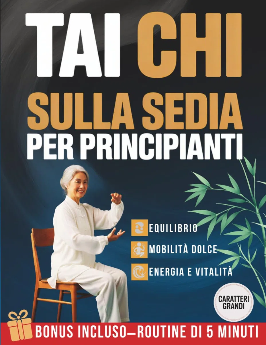 Tai Chi Sulla Sedia per Principianti: Movimenti Dolci e Sicuri per Anziani, Equilibrio, Benessere e Controllo Naturale del Peso.
