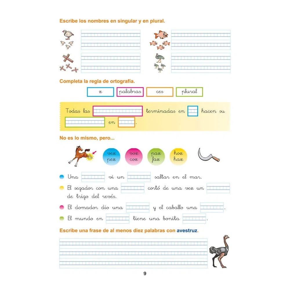 Pack Ortografía Divertida 3º primaria: Cuadernos 7, 8 y 9 | Material De Refuerzo Actividades sencillas | Editorial Geu (Niños de 8 a 9 años)
