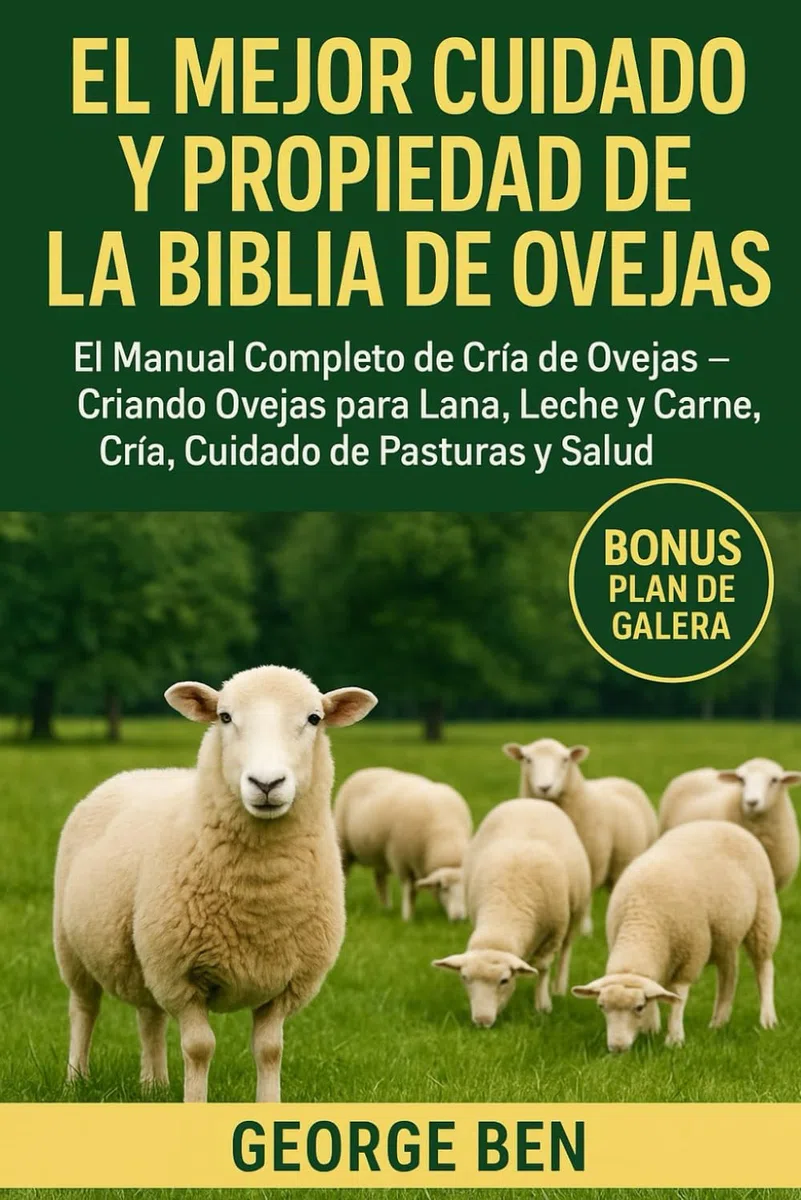 EL MEJOR CUIDADO Y PROPIEDAD DE LA BIBLIA DE OVEJAS: El Manual Completo de Cría de Ovejas – Criando Ovejas para Lana, Leche y Carne, Cría, Cuidado de Pasturas y Salud