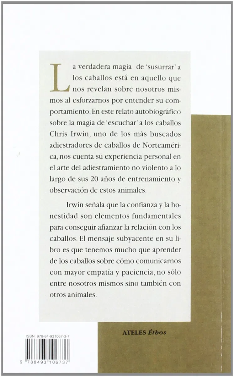 MAGIA DE SUSURRAR A LOS CABALLOS, LA