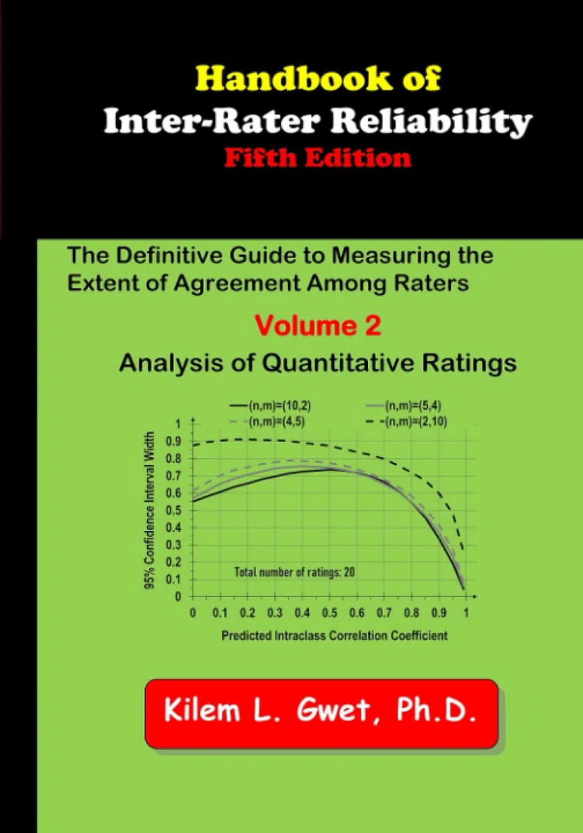 Handbook of Inter-Rater Reliability: The Definitive Guide to Measuring the Extent of Agreement Among Raters: Vol 2: Analysis of Quantitative Ratings
