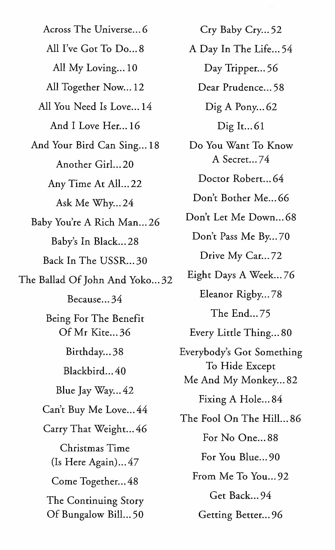 The little black songbook : the beatles - paroles et accords (194 chansons)