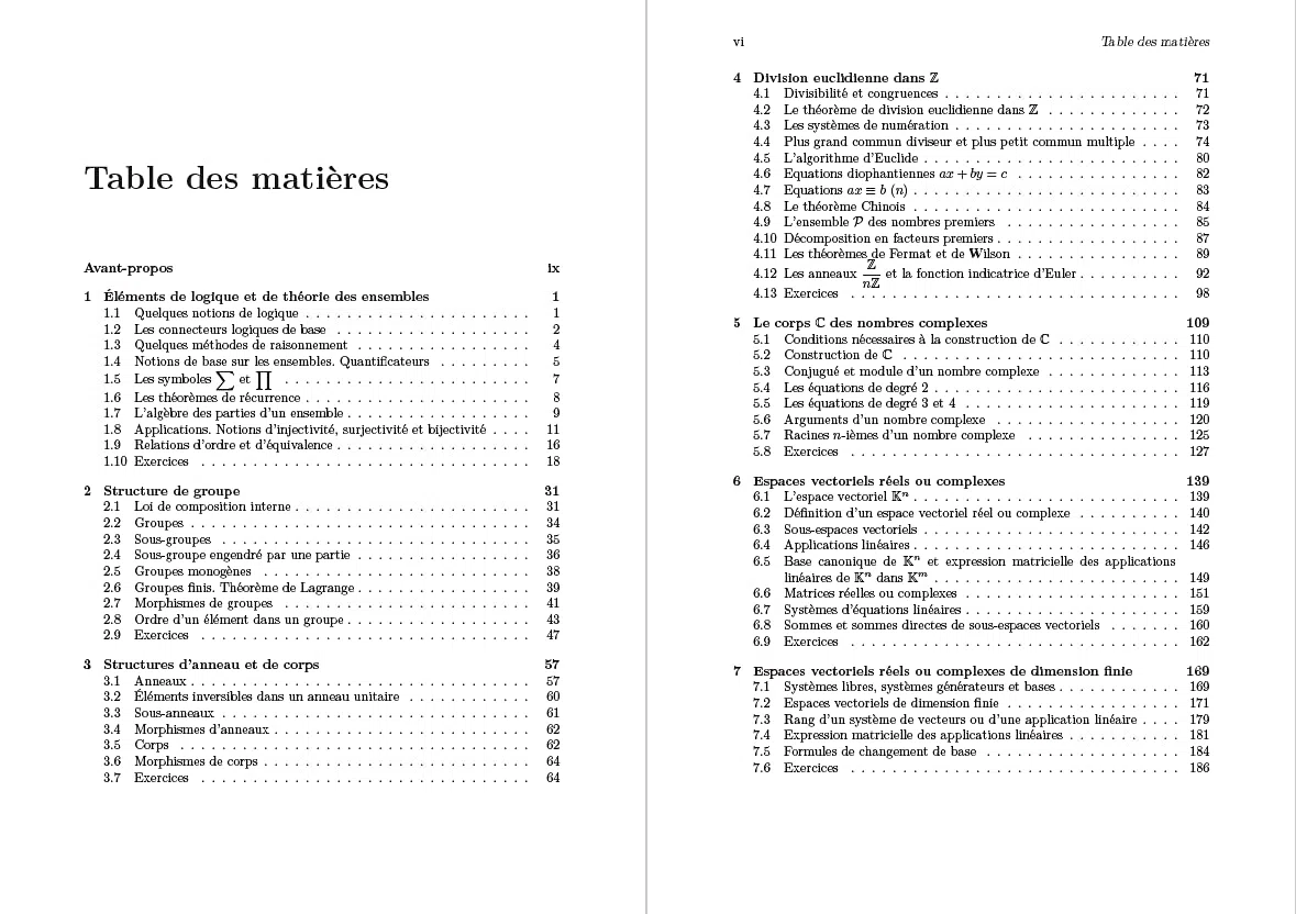 Mathématiques pour le Capes: Algèbre et géométrie