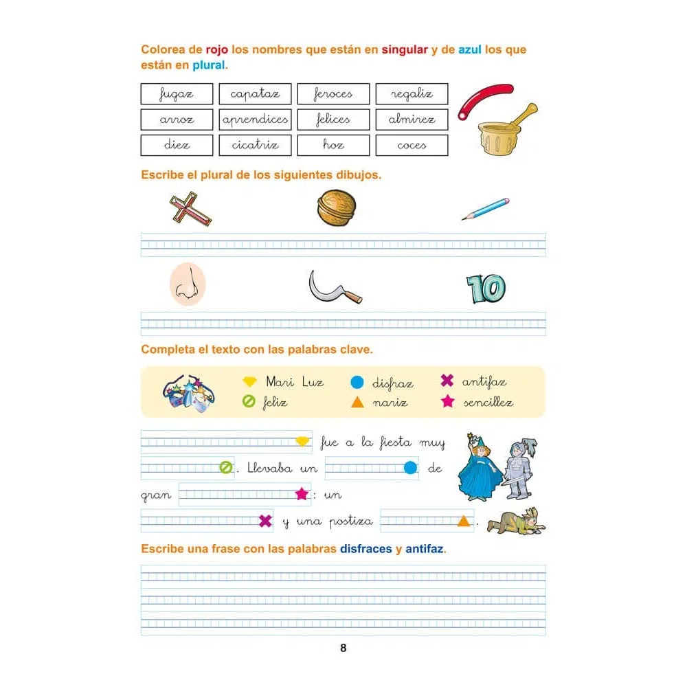 Pack Ortografía Divertida 3º primaria: Cuadernos 7, 8 y 9 | Material De Refuerzo Actividades sencillas | Editorial Geu (Niños de 8 a 9 años)