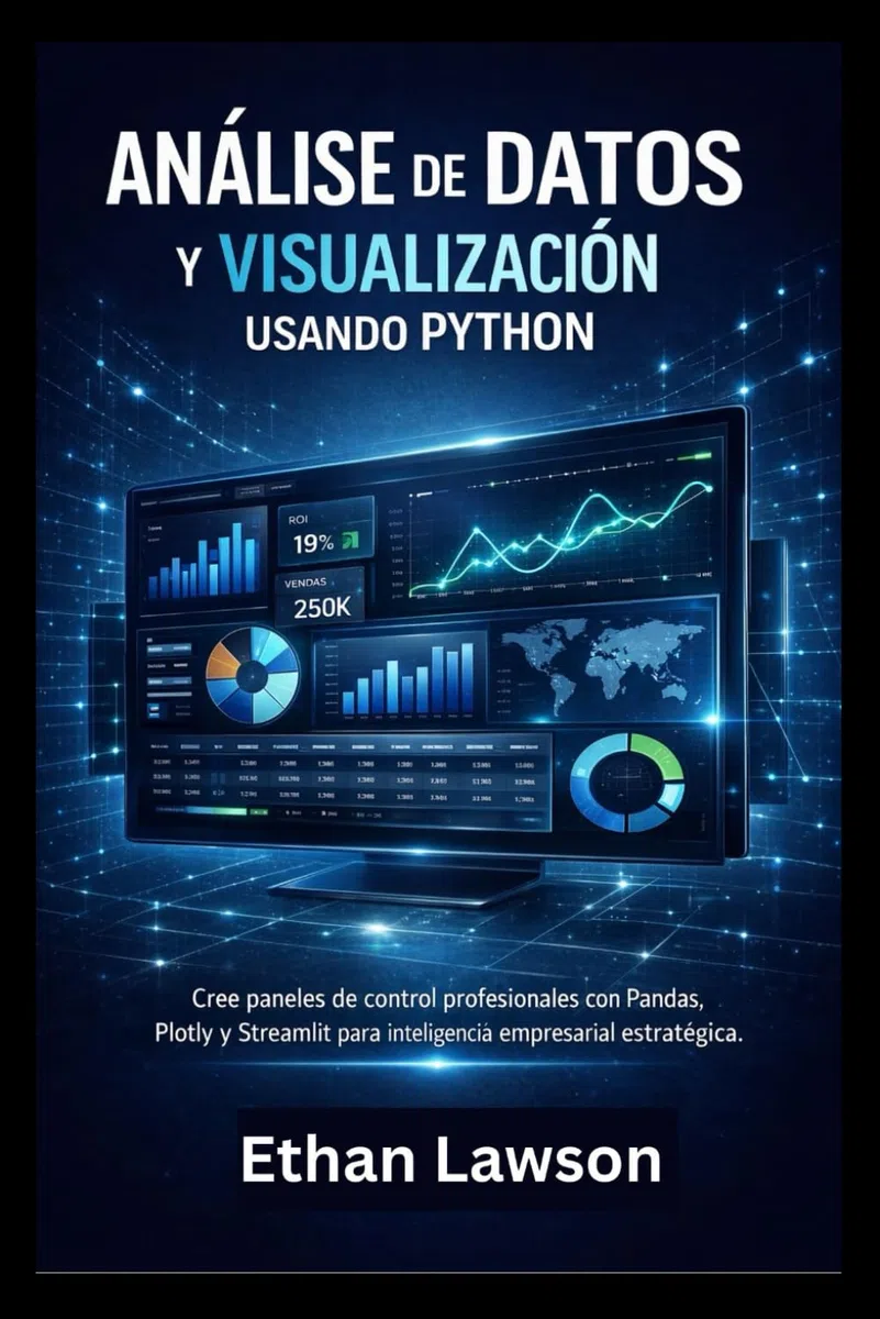 ANÁLISIS DE DATOS Y VISUALIZACIÓN USANDO PYTHON: Cree paneles de control profesionales con Pandas, Plotly y Streamlit para inteligencia empresarial estratégica.