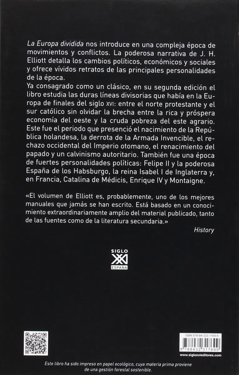 La Europa dividida. 1559-1598: 15 (Historia de Europa)
