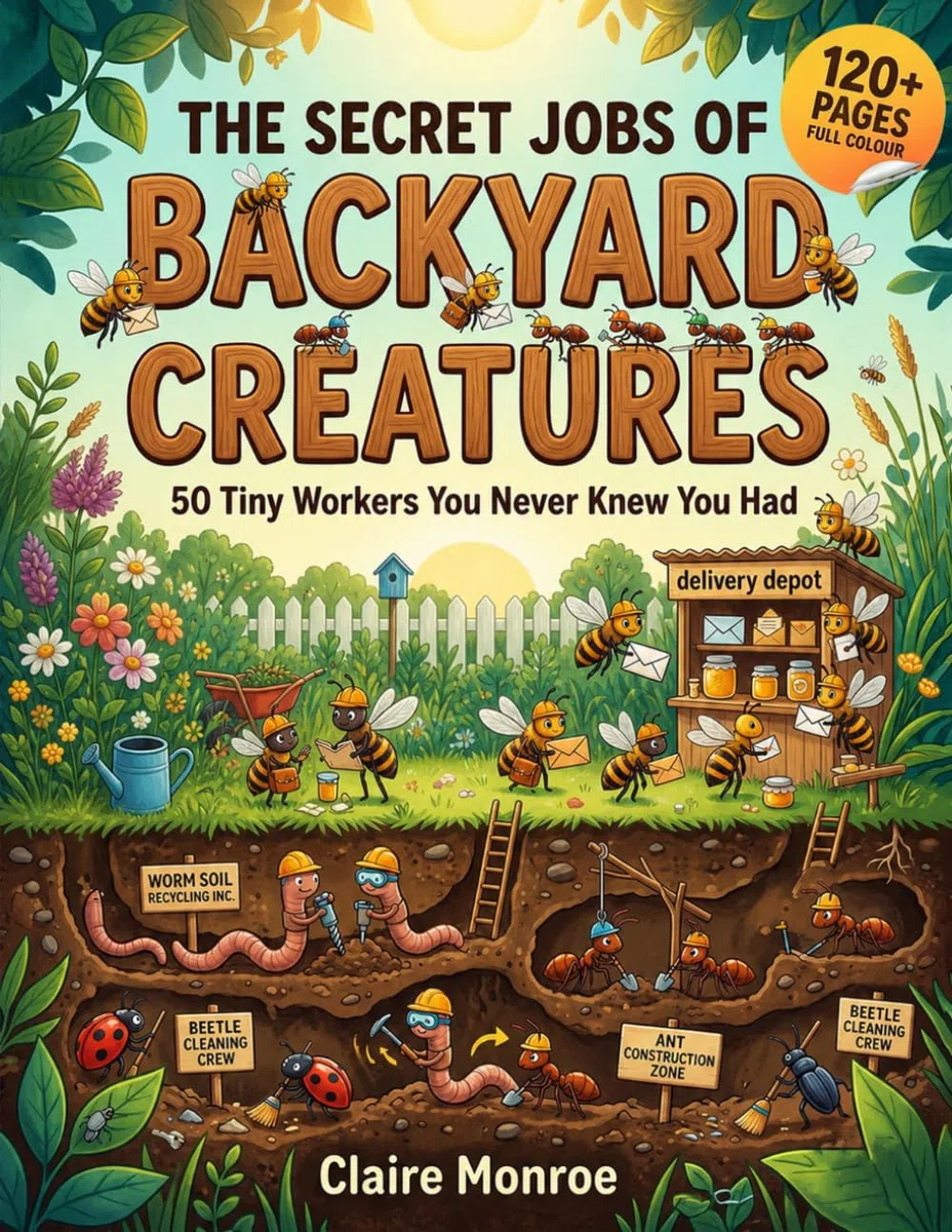 The Secret Jobs of Backyard Creatures For Kids Aged 6 to 10: An Illustrated Fun Animal Encyclopedia To Learn About Nature (Secret Animal Jobs)