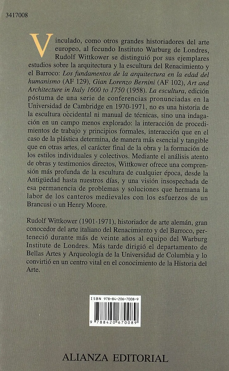 La escultura: procesos y principios (Alianza forma (AF))