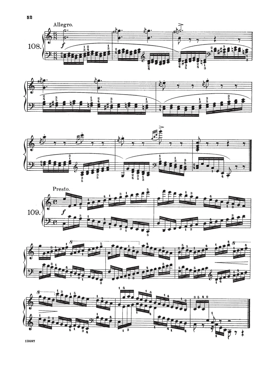 Carl czerny : 160 eight-measure exercises, op. 821 - piano - recueil: Schirmer Library of Classics Volume 147 Piano Technique