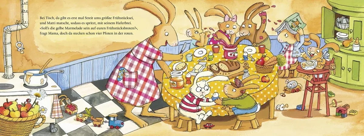 Das große Buch von den sieben kleinen Hasen