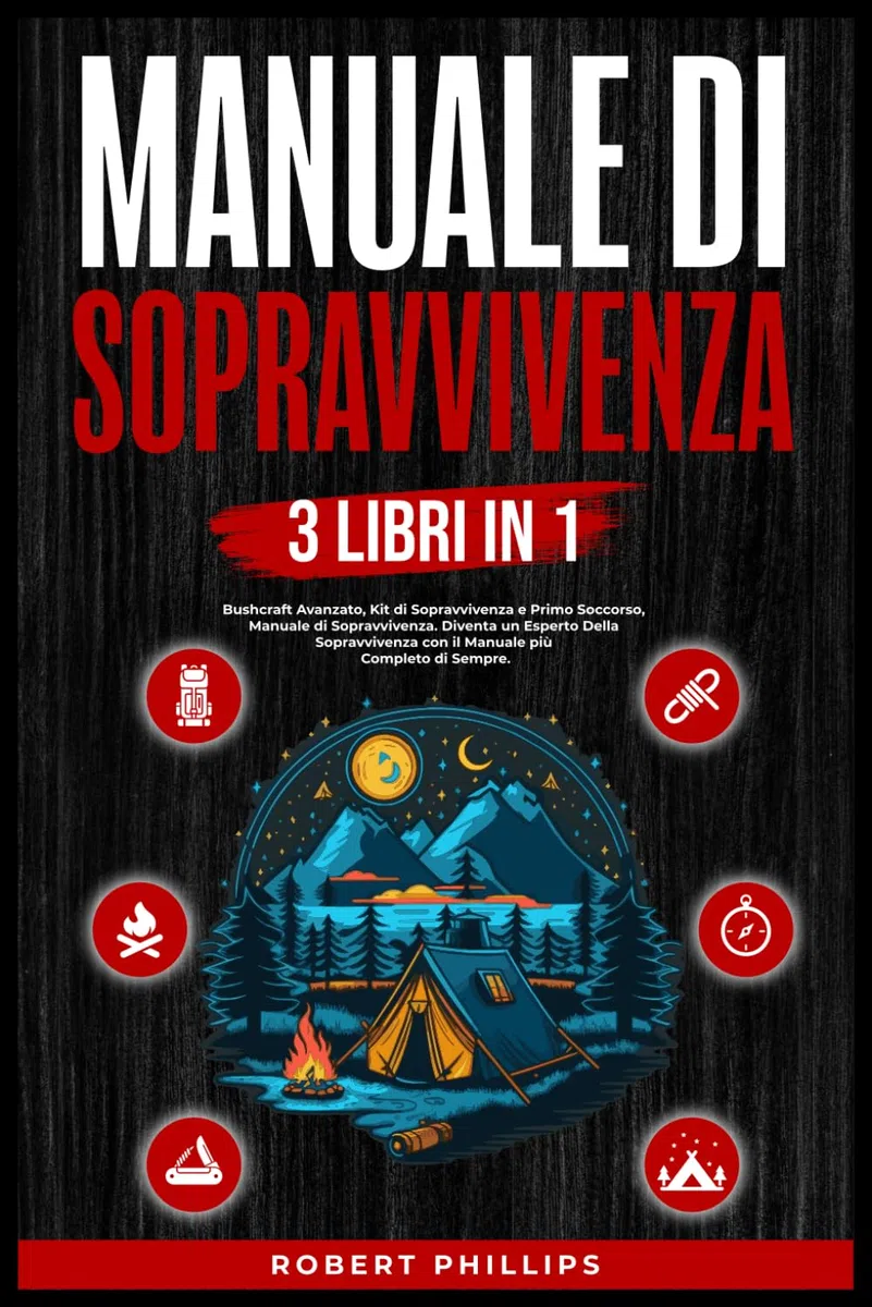 Manuale di Sopravvivenza (3 Libri in1): Bushcraft Avanzato, Manuale di Sopravvivenza, Kit di Sopravvivenza Primo Soccorso, Diventa un Esperto Della Sopravvivenza con il Manuale più Completo di Sempre