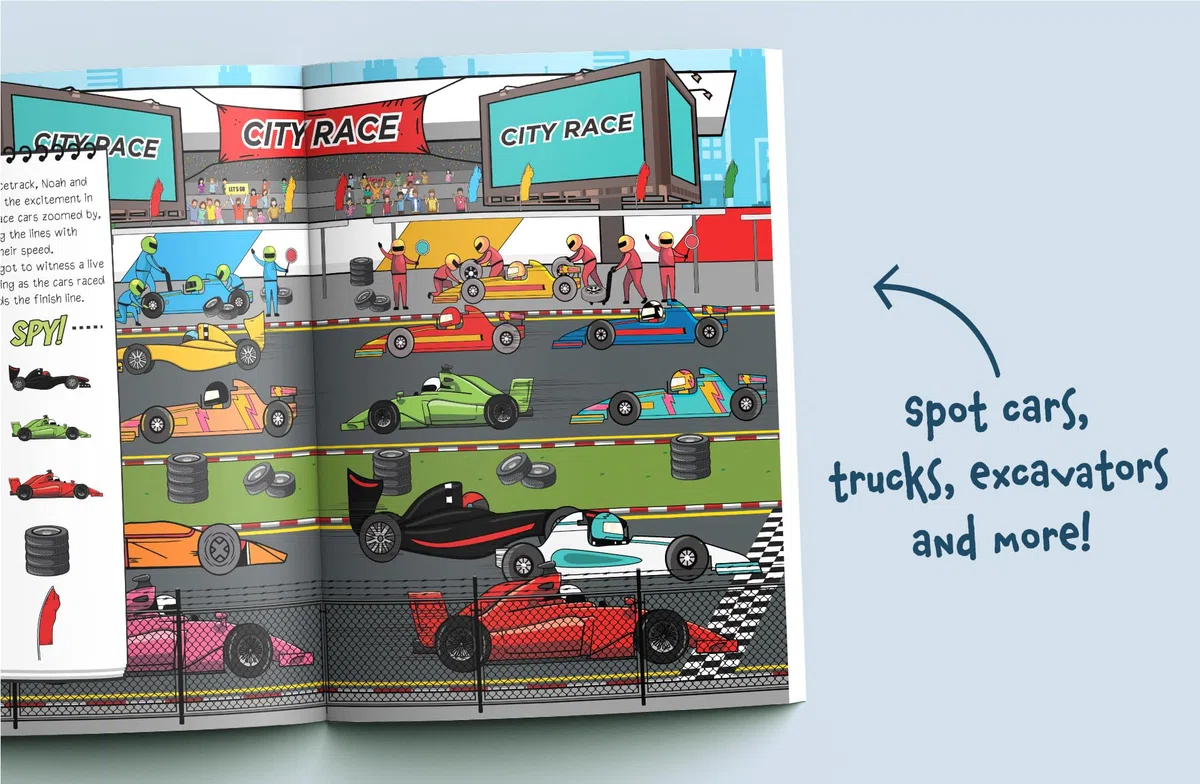 I Spy Vehicles 2-in-1: Spot Awesome Vehicles & Construction Vehicles! A Big Search and Find Book for Toddlers (I Spy 2-in-1 Books for Toddlers)