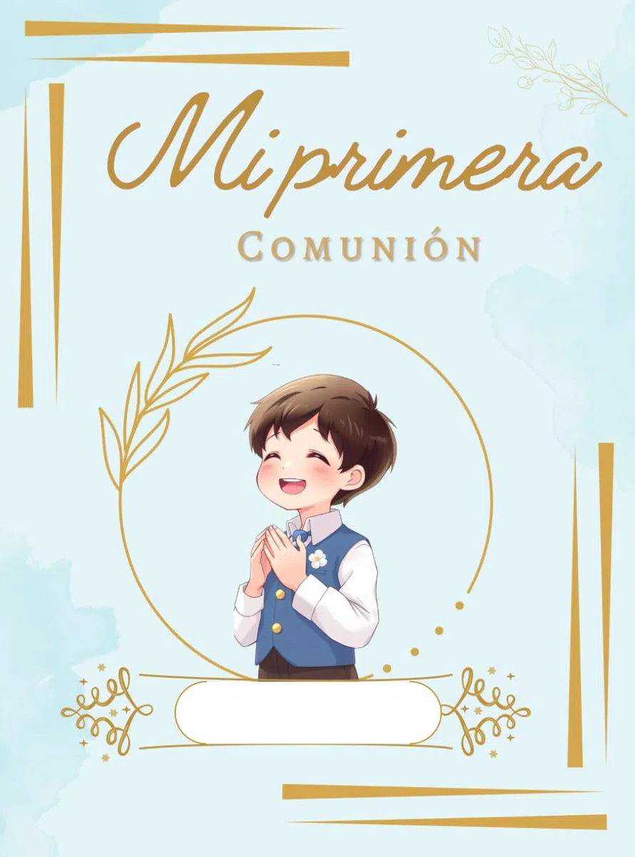 Libro de firmas Comunión niño: Recuerdos de la primera comunión