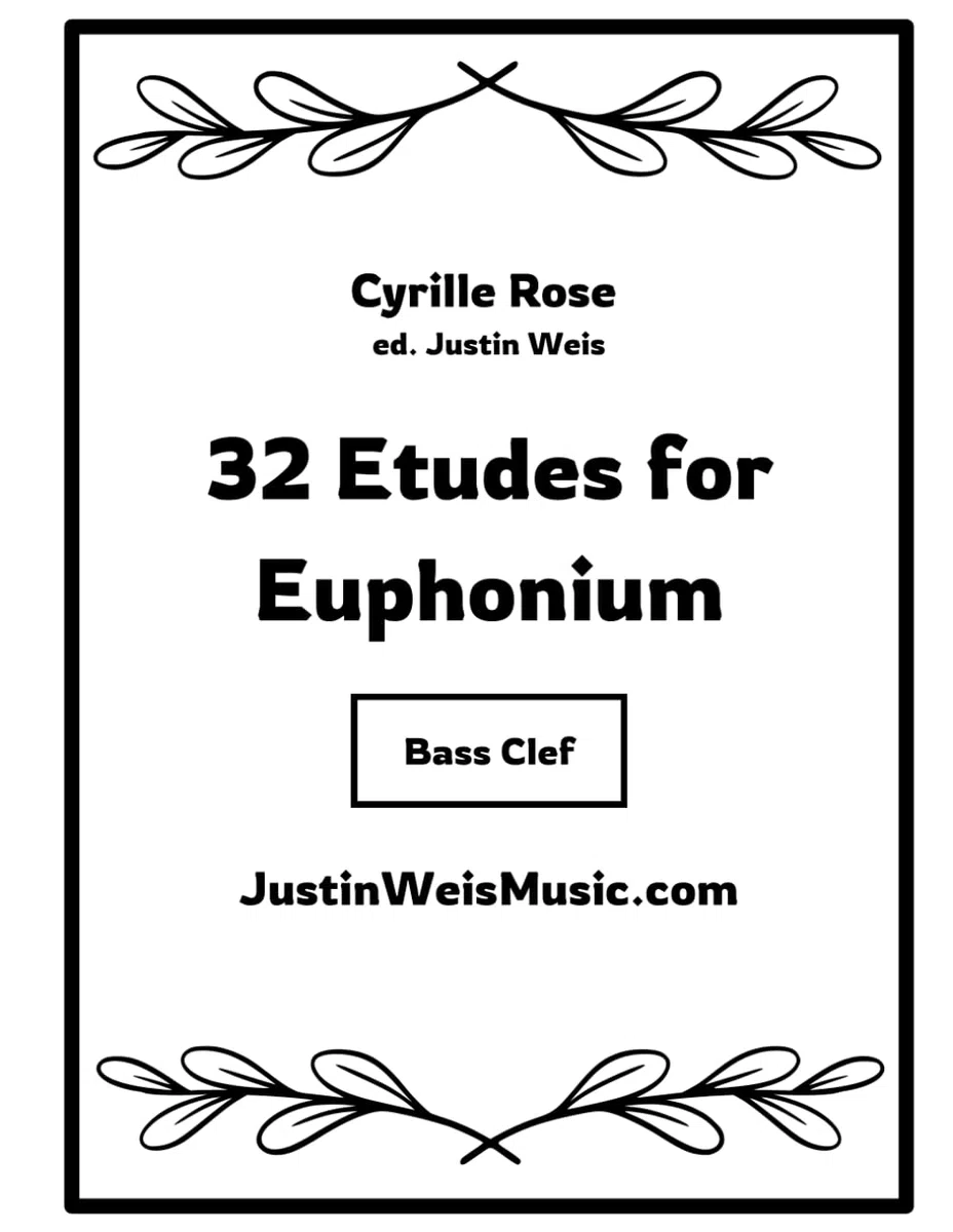 32 Etudes for Euphonium: Bass Clef Version