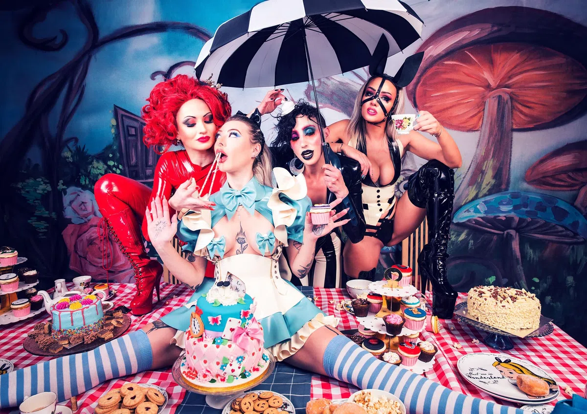 Alice in Wonderland: A Journey into the Fetish Latex Wonderland