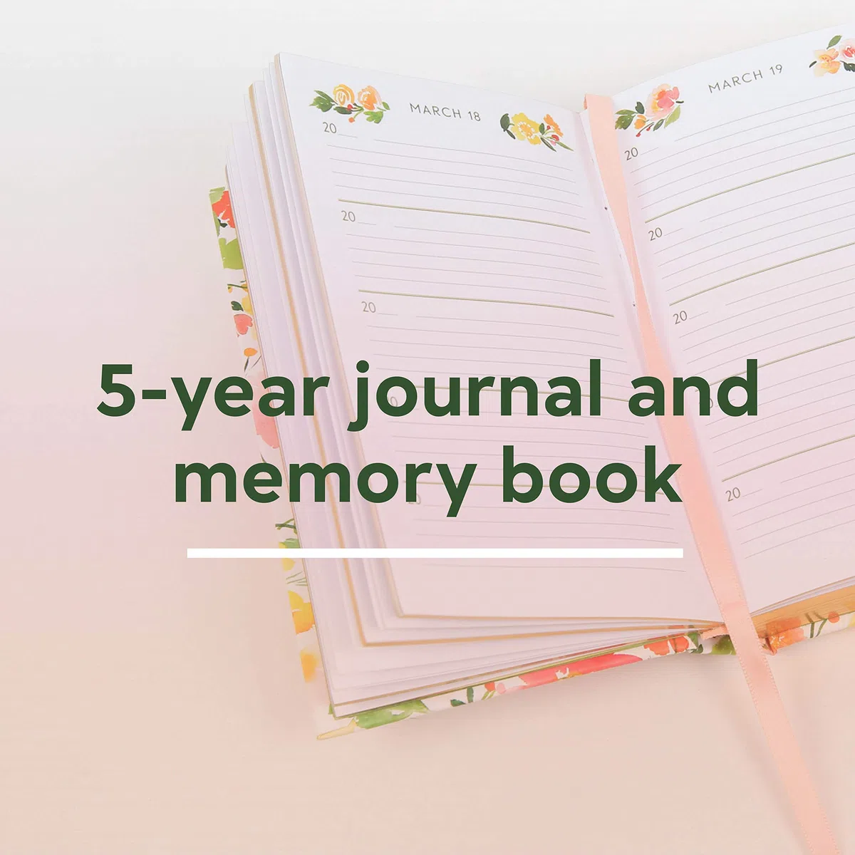 Floral One Line a Day: A Five-Year Memory Book: A Five-Year Memory Book