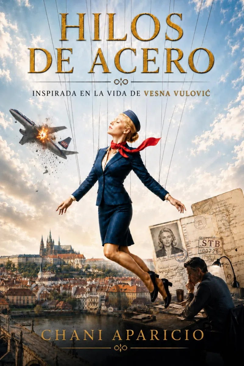HILOS DE ACERO: Ficción histórica inspirada en hechos reales, con elementos de thriller conspirativo y drama.