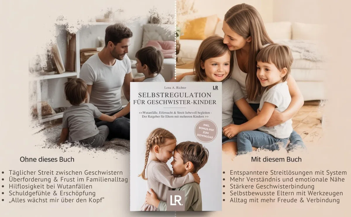 Selbstregulation für Geschwister-Kinder: Der Ratgeber für Eltern mit mehreren Kindern: Geschwister bei Wut, Streit, Eifersucht, Impulsivität und ... – inkl. exklusivem Bonusmaterial zum Download