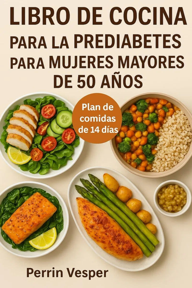 LIBRO DE COCINA PARA LA PREDIABETES PARA MUJERES MAYORES DE 50 AÑOS: Más de 100 recetas saludables y un plan de alimentación de 14 días para revertir la prediabetes y perder peso