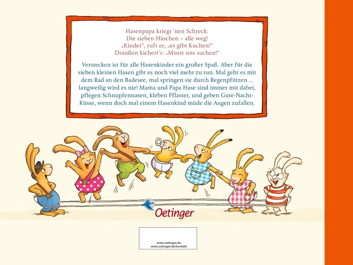 Das große Buch von den sieben kleinen Hasen