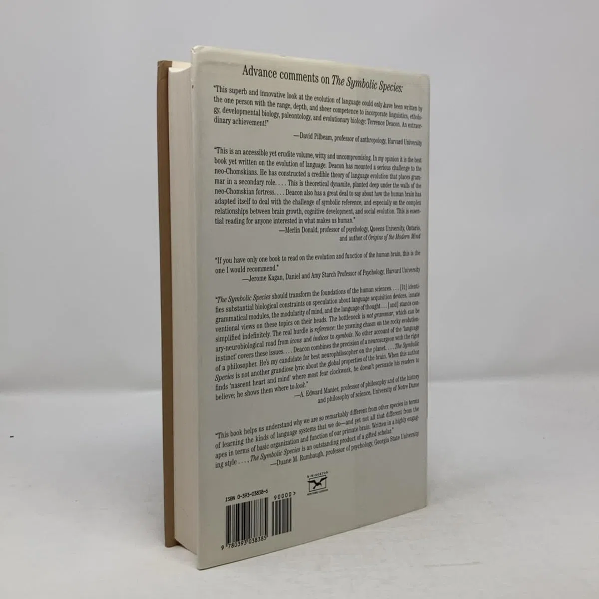 The Symbolic Species: The Co-Evolution of Language and the Brain