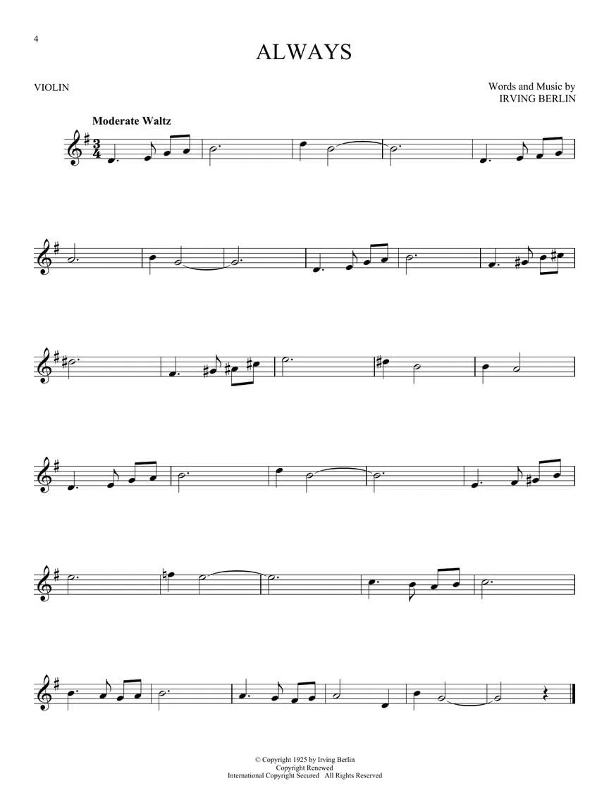 101 Most Beautiful Songs: For Violin
